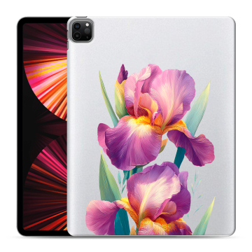 Силиконовый чехол на Ipad Pro 12.9 (2021) с принтом Цветы орхидеи Силиконовый чехол на Ipad Pro 12.9 (2021) с принтом Цветы орхидеи