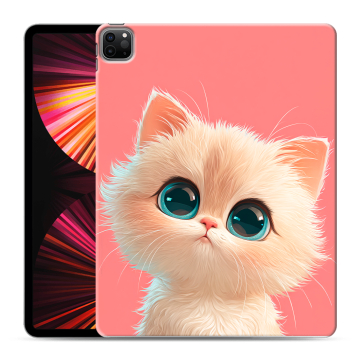 Силиконовый чехол на Ipad Pro 12.9 (2021) с принтом Розовый котенок Силиконовый чехол на Ipad Pro 12.9 (2021) с принтом Розовый котенок