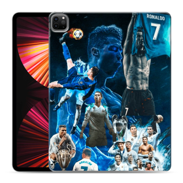 Силиконовый чехол на Ipad Pro 12.9 (2021) с принтом Реал Роналдо