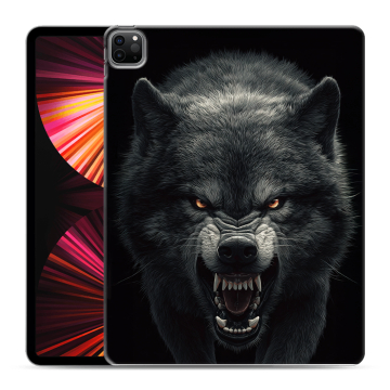 Силиконовый чехол на Ipad Pro 12.9 (2021) с принтом Волк Силиконовый чехол на Ipad Pro 12.9 (2021) с принтом Волк