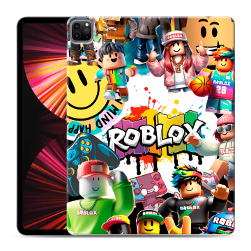 Силиконовый чехол на Ipad Pro 12.9 (2021) с принтом Roblox Роблокс