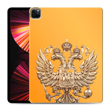 Силиконовый чехол на Ipad Pro 12.9 (2021) с принтом Герб Флаг России Силиконовый чехол на Ipad Pro 12.9 (2021) с принтом Герб Флаг России
