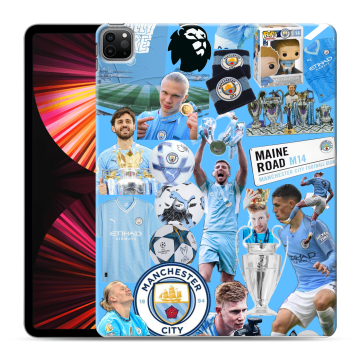 Силиконовый чехол на Ipad Pro 12.9 (2021) с принтом Man City Манчестер Сити Силиконовый чехол на Ipad Pro 12.9 (2021) с принтом Man City Манчестер Сити