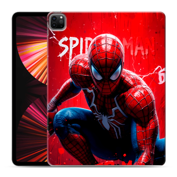Силиконовый чехол на Ipad Pro 12.9 (2021) с принтом Spiderman Человек паук