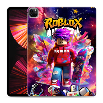 Силиконовый чехол на Ipad Pro 12.9 (2021) с принтом Roblox Роблокс
