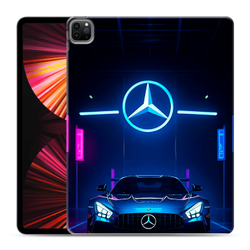 Силиконовый чехол на Ipad Pro 12.9 (2021) с принтом Mercedes Мерседес Силиконовый чехол на Ipad Pro 12.9 (2021) с принтом Mercedes Мерседес