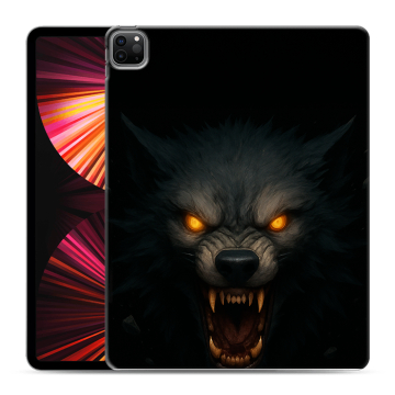 Силиконовый чехол на Ipad Pro 12.9 (2021) с принтом Волк Силиконовый чехол на Ipad Pro 12.9 (2021) с принтом Волк
