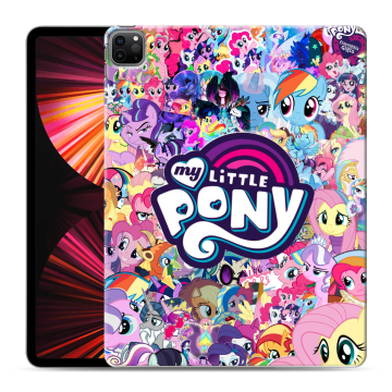 Силиконовый чехол на Ipad Pro 12.9 (2021) с принтом My little pony Дружба чудо Силиконовый чехол на Ipad Pro 12.9 (2021) с принтом My little pony Дружба чудо