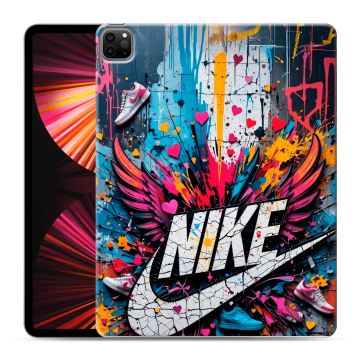 Силиконовый чехол на Ipad Pro 12.9 (2021) с принтом Nike Найк Силиконовый чехол на Ipad Pro 12.9 (2021) с принтом Nike Найк