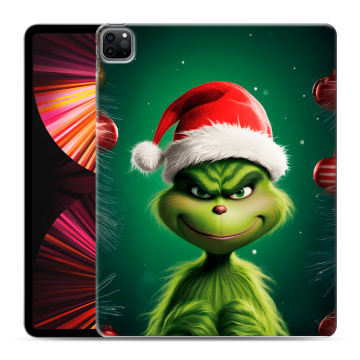 Силиконовый чехол на Ipad Pro 12.9 (2021) с принтом Гринч Новый год Рождество Силиконовый чехол на Ipad Pro 12.9 (2021) с принтом Гринч Новый год Рождество