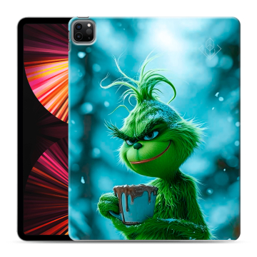 Силиконовый чехол на Ipad Pro 12.9 (2021) с принтом Новый год гринч Силиконовый чехол на Ipad Pro 12.9 (2021) с принтом Новый год гринч