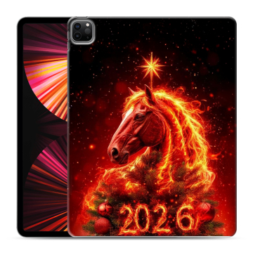 Силиконовый чехол на Ipad Pro 12.9 (2021) с принтом Новый год Силиконовый чехол на Ipad Pro 12.9 (2021) с принтом Новый год