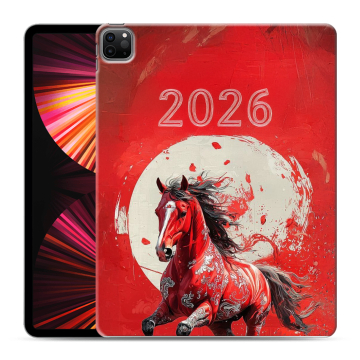 Силиконовый чехол на Ipad Pro 12.9 (2021) с принтом Новый год Силиконовый чехол на Ipad Pro 12.9 (2021) с принтом Новый год