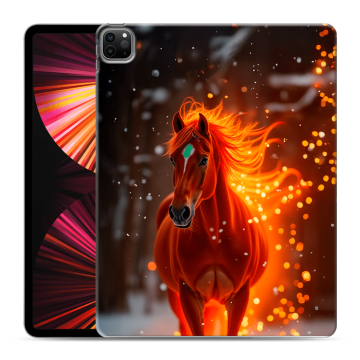 Силиконовый чехол на Ipad Pro 12.9 (2021) с принтом Новый год Силиконовый чехол на Ipad Pro 12.9 (2021) с принтом Новый год