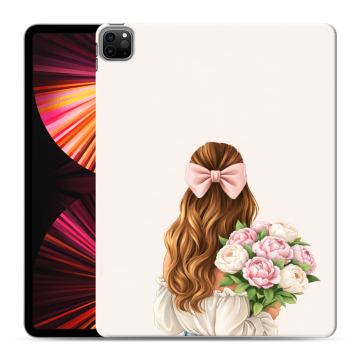 Силиконовый чехол на Ipad Pro 12.9 (2021) с принтом женский Силиконовый чехол на Ipad Pro 12.9 (2021) с принтом женский