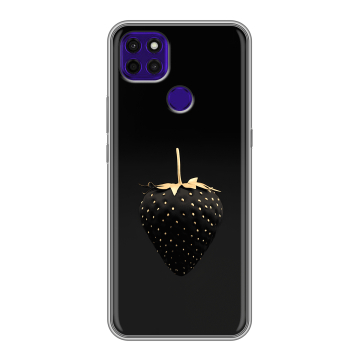 Силиконовый чехол на Lenovo K12 Pro с принтом Черная клубника