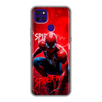 Силиконовый чехол на Lenovo K12 Pro с принтом Spiderman Человек паук Силиконовый чехол на Lenovo K12 Pro с принтом Spiderman Человек паук