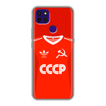 Силиконовый чехол на Lenovo K12 Pro с принтом Флаг Герб СССР