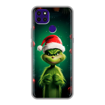 Силиконовый чехол на Lenovo K12 Pro с принтом Гринч Новый год Рождество