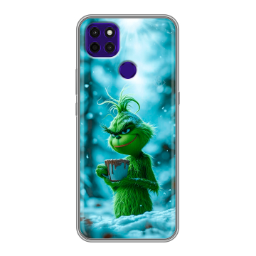 Силиконовый чехол на Lenovo K12 Pro с принтом Новый год гринч