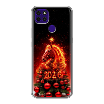Силиконовый чехол на Lenovo K12 Pro с принтом Новый год