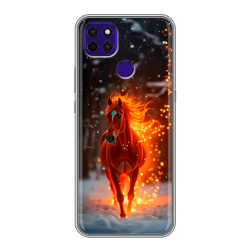 Силиконовый чехол на Lenovo K12 Pro с принтом Новый год