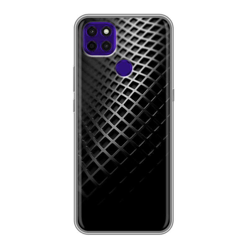 Силиконовый противоударный чехол на Lenovo K12 Pro с принтом Текстура металла Силиконовый противоударный чехол на Lenovo K12 Pro с принтом Текстура металла