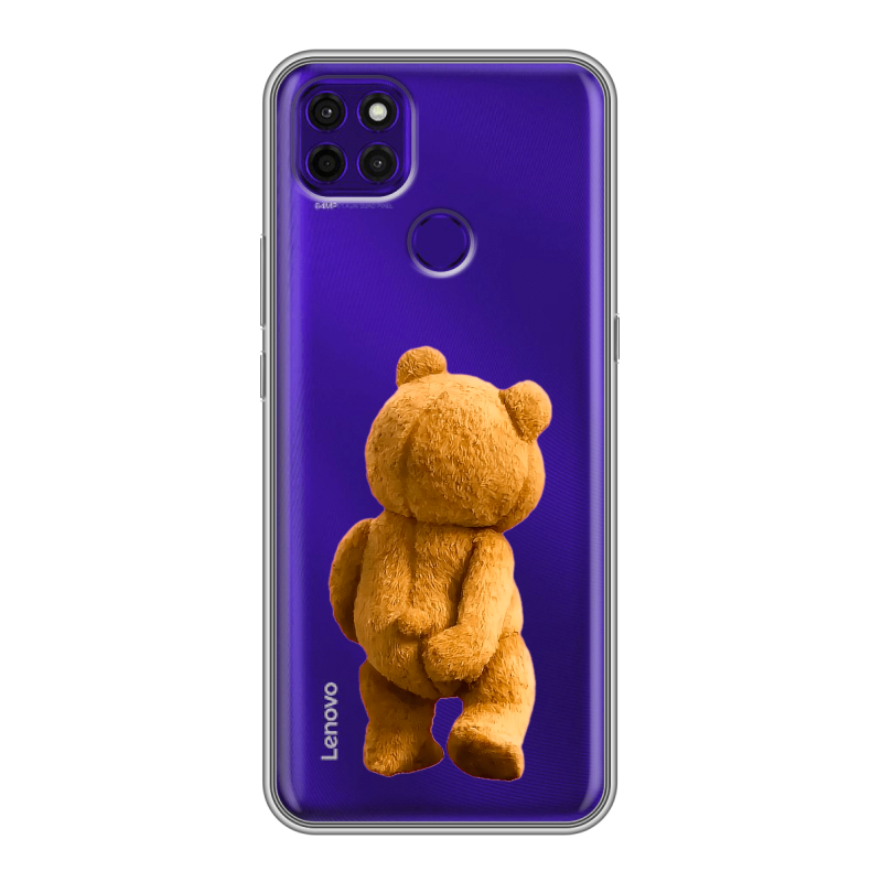 Силиконовый противоударный чехол на Lenovo K12 Pro с принтом Медведь Силиконовый противоударный чехол на Lenovo K12 Pro с принтом Медведь