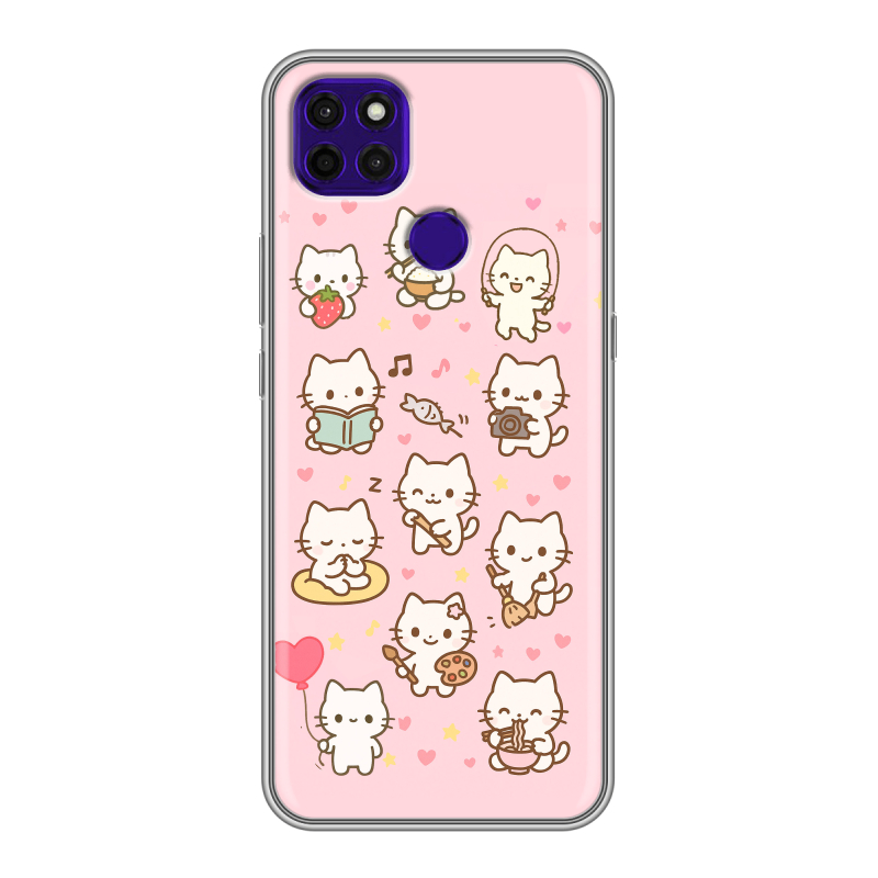Силиконовый чехол на Lenovo K12 Pro с принтом Hello Kitty Хелоу Кити Силиконовый чехол на Lenovo K12 Pro с принтом Hello Kitty Хелоу Кити