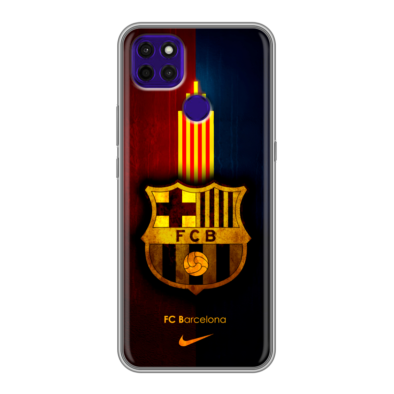 Силиконовый противоударный чехол на Lenovo K12 Pro с принтом Барселона Barcelona Силиконовый противоударный чехол на Lenovo K12 Pro с принтом Барселона Barcelona