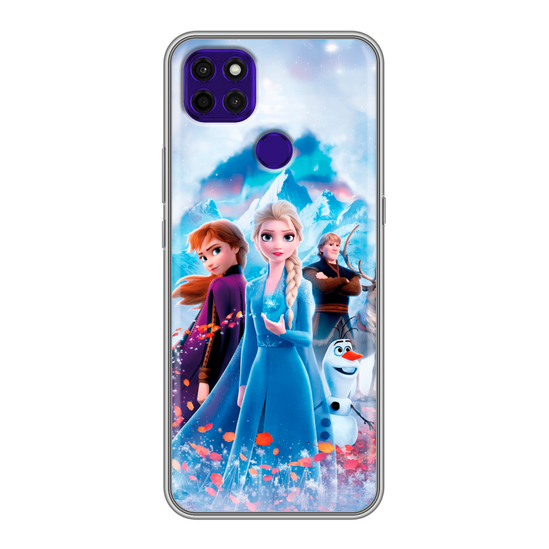Силиконовый противоударный чехол на Lenovo K12 Pro с принтом Холодное сердце Frozen Силиконовый противоударный чехол на Lenovo K12 Pro с принтом Холодное сердце Frozen