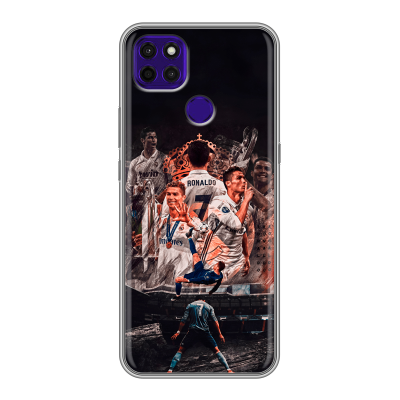 Силиконовый противоударный чехол на Lenovo K12 Pro с принтом Реал Роналдо Real Ronaldo Силиконовый противоударный чехол на Lenovo K12 Pro с принтом Реал Роналдо Real Ronaldo
