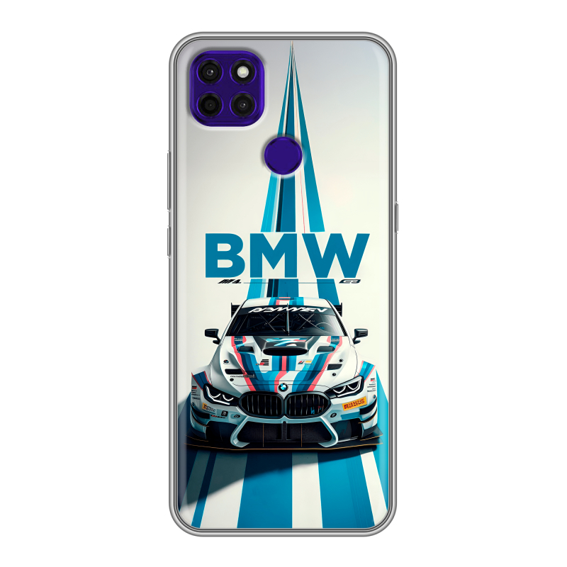 Силиконовый чехол на Lenovo K12 Pro с принтом БМВ BMW Силиконовый чехол на Lenovo K12 Pro с принтом БМВ BMW