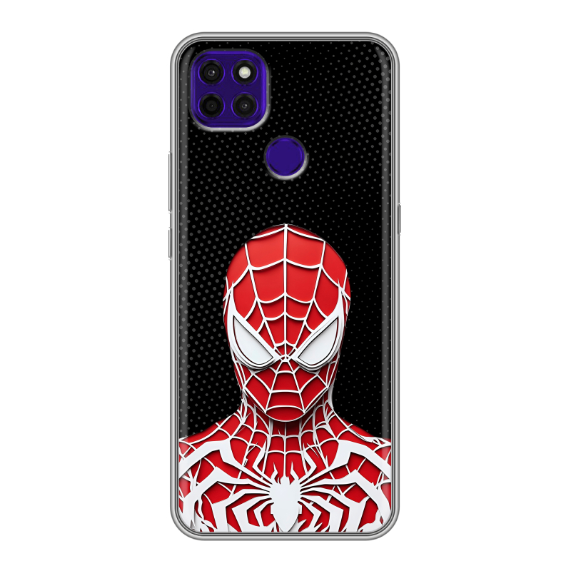 Силиконовый противоударный чехол на Lenovo K12 Pro с принтом человек паук spiderman Силиконовый противоударный чехол на Lenovo K12 Pro с принтом человек паук spiderman