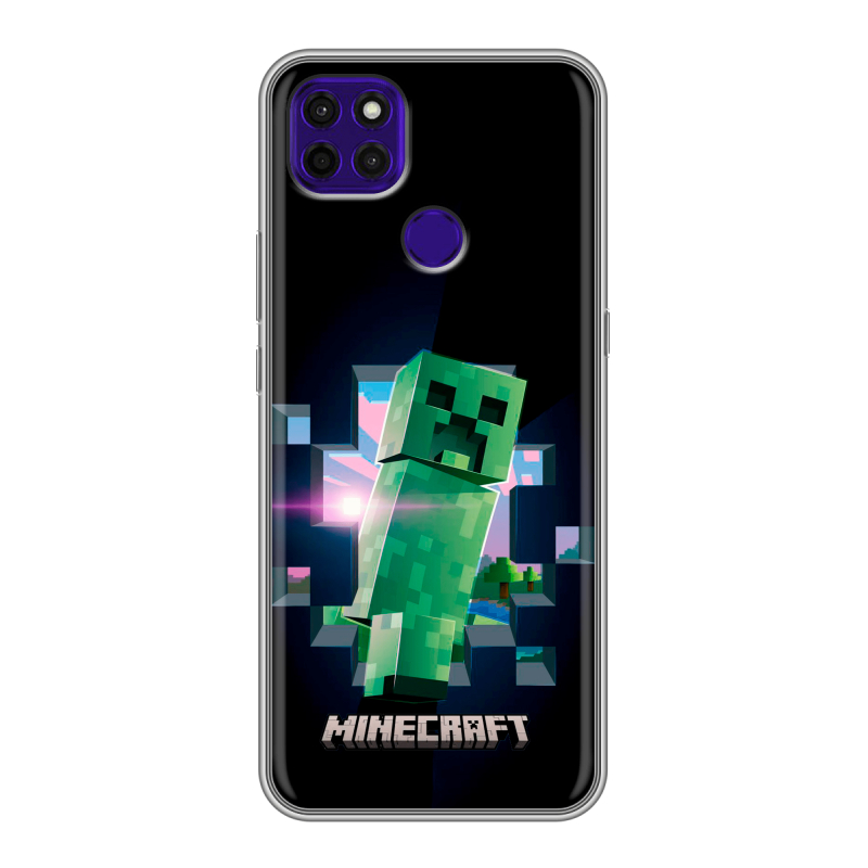 Силиконовый чехол на Lenovo K12 Pro с принтом Майнкрафт Minecraft Силиконовый чехол на Lenovo K12 Pro с принтом Майнкрафт Minecraft