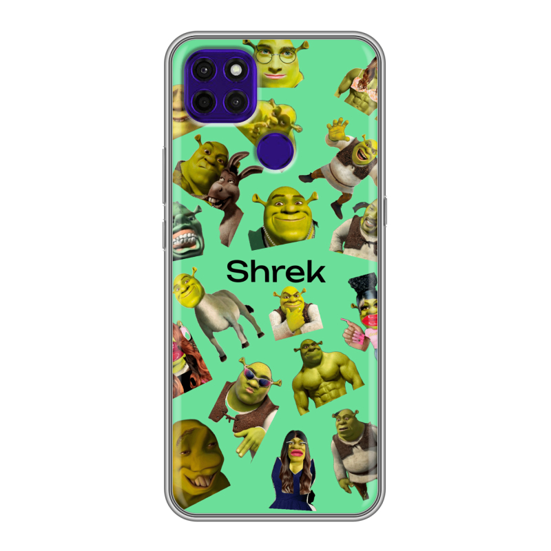 Силиконовый чехол на Lenovo K12 Pro с принтом Шрек Shrek Силиконовый чехол на Lenovo K12 Pro с принтом Шрек Shrek