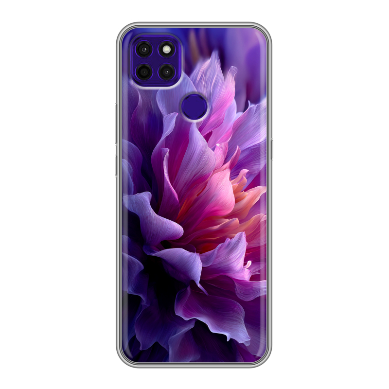 Силиконовый чехол на Lenovo K12 Pro с принтом женский цветы Силиконовый чехол на Lenovo K12 Pro с принтом женский цветы