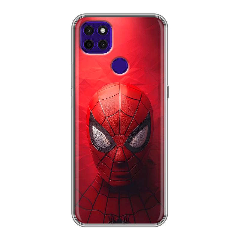 Силиконовый противоударный чехол на Lenovo K12 Pro с принтом Spiderman Человек паук Силиконовый противоударный чехол на Lenovo K12 Pro с принтом Spiderman Человек паук