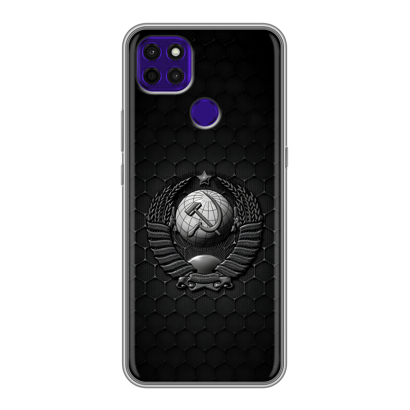 Силиконовый чехол на Lenovo K12 Pro с принтом Герб Флаг СССР Силиконовый чехол на Lenovo K12 Pro с принтом Герб Флаг СССР