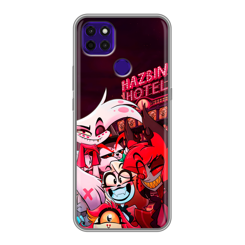 Силиконовый противоударный чехол на Lenovo K12 Pro с принтом Hazbin Hotel Отель Хазбин Силиконовый противоударный чехол на Lenovo K12 Pro с принтом Hazbin Hotel Отель Хазбин