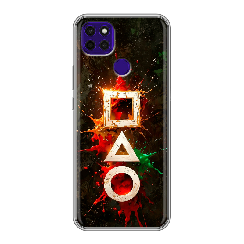 Силиконовый противоударный чехол на Lenovo K12 Pro с принтом Squid Game Игра кальмара Силиконовый противоударный чехол на Lenovo K12 Pro с принтом Squid Game Игра кальмара