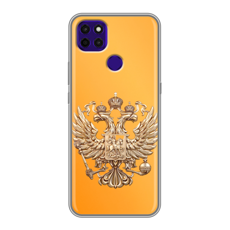 Силиконовый чехол на Lenovo K12 Pro с принтом Герб Флаг России Силиконовый чехол на Lenovo K12 Pro с принтом Герб Флаг России