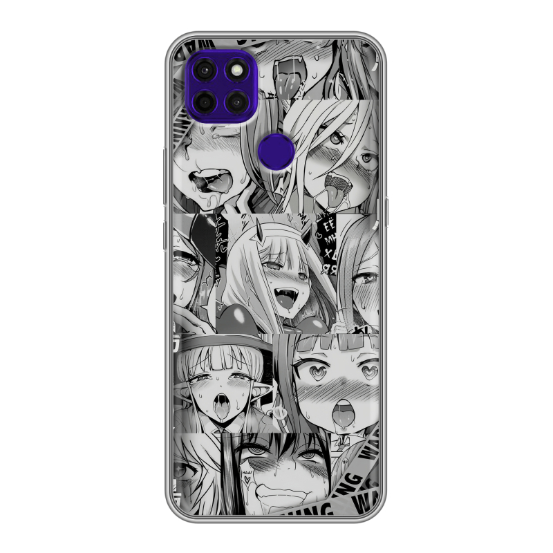 Силиконовый чехол на Lenovo K12 Pro с принтом Ahegao Ахегао Аниме Силиконовый чехол на Lenovo K12 Pro с принтом Ahegao Ахегао Аниме