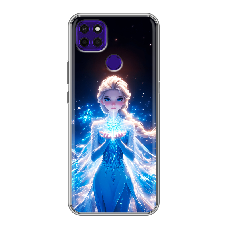 Силиконовый противоударный чехол на Lenovo K12 Pro с принтом Холодное сердце Frozen Силиконовый противоударный чехол на Lenovo K12 Pro с принтом Холодное сердце Frozen