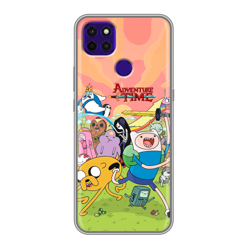 Силиконовый противоударный чехол на Lenovo K12 Pro с принтом Adventure time Время приключений Силиконовый противоударный чехол на Lenovo K12 Pro с принтом Adventure time Время приключений