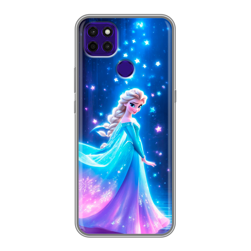 Силиконовый чехол на Lenovo K12 Pro с принтом Холодное сердце Frozen Силиконовый чехол на Lenovo K12 Pro с принтом Холодное сердце Frozen