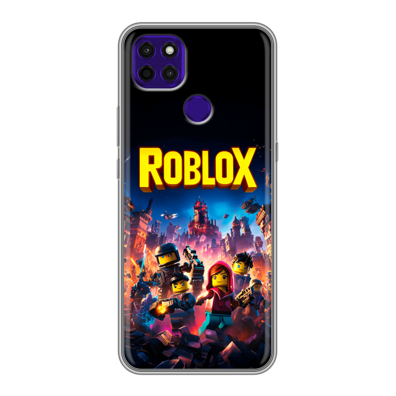 Силиконовый противоударный чехол на Lenovo K12 Pro с принтом Roblox Роблокс Силиконовый противоударный чехол на Lenovo K12 Pro с принтом Roblox Роблокс
