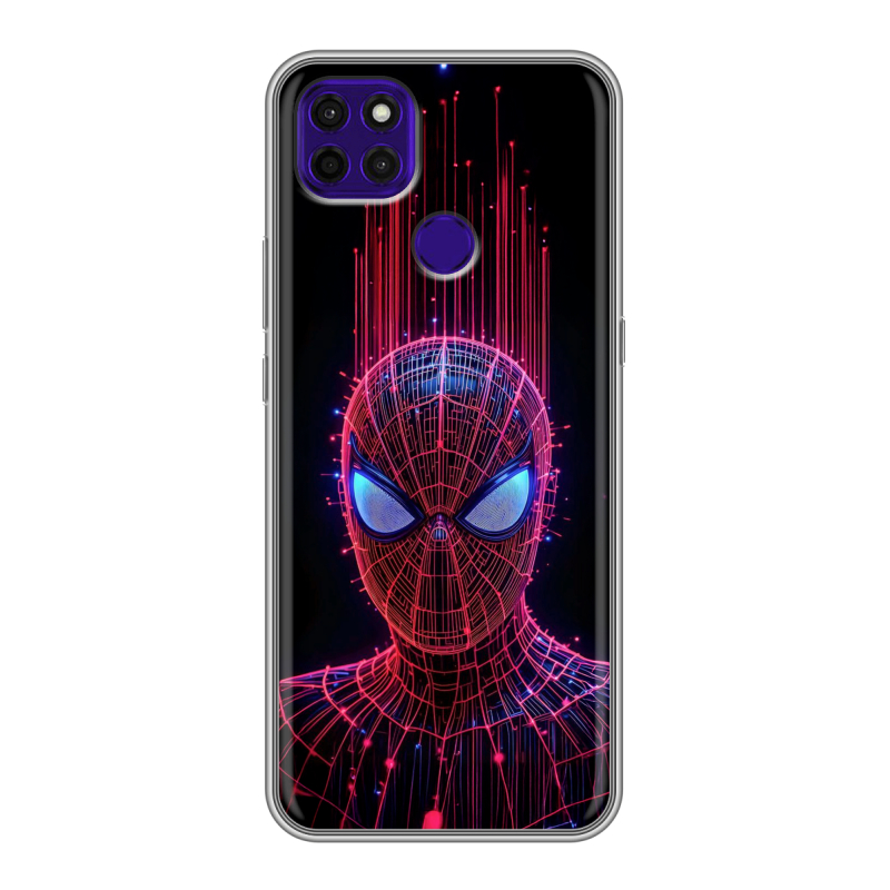 Силиконовый противоударный чехол на Lenovo K12 Pro с принтом Spiderman Человек паук Силиконовый противоударный чехол на Lenovo K12 Pro с принтом Spiderman Человек паук