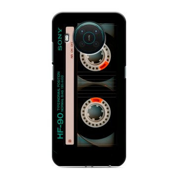 Силиконовый противоударный чехол на Nokia X10 с принтом Кассета Силиконовый противоударный чехол на Nokia X10 с принтом Кассета