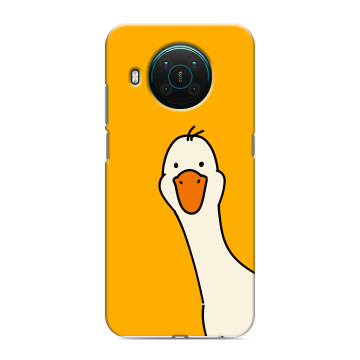 Силиконовый противоударный чехол на Nokia X10 с принтом Утка